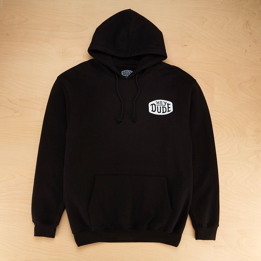 Logo Hoodie - Black sold by Hey Dude