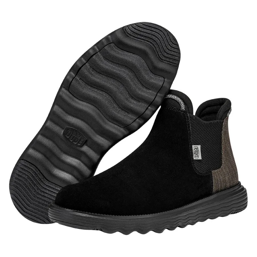 Branson Boot Suede - Black/Black sold by Hey Dude product image thumbnail 3