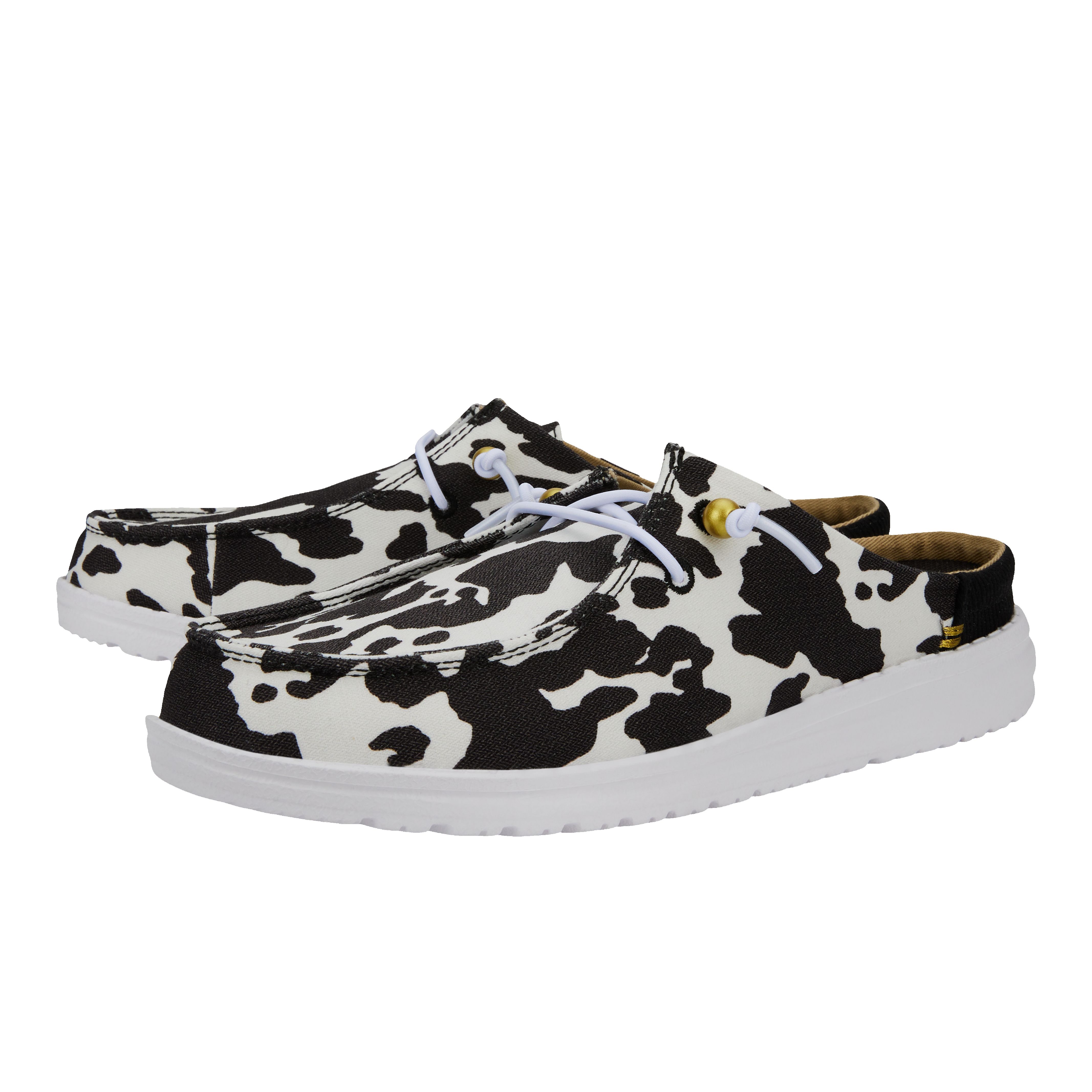 Wendy Slip Classic - White/Black Cow Print sold by Hey Dude product image thumbnail 2