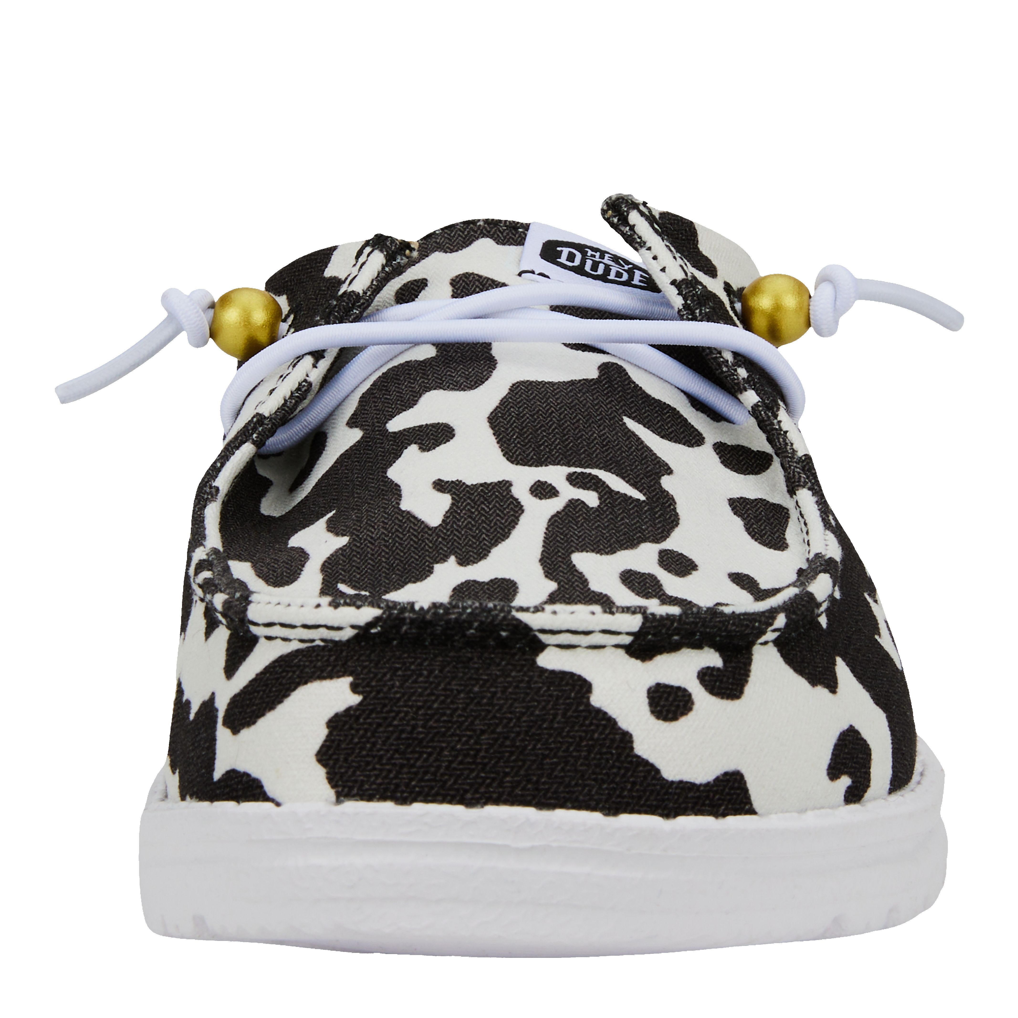 Wendy Slip Classic - White/Black Cow Print sold by Hey Dude product image thumbnail 4