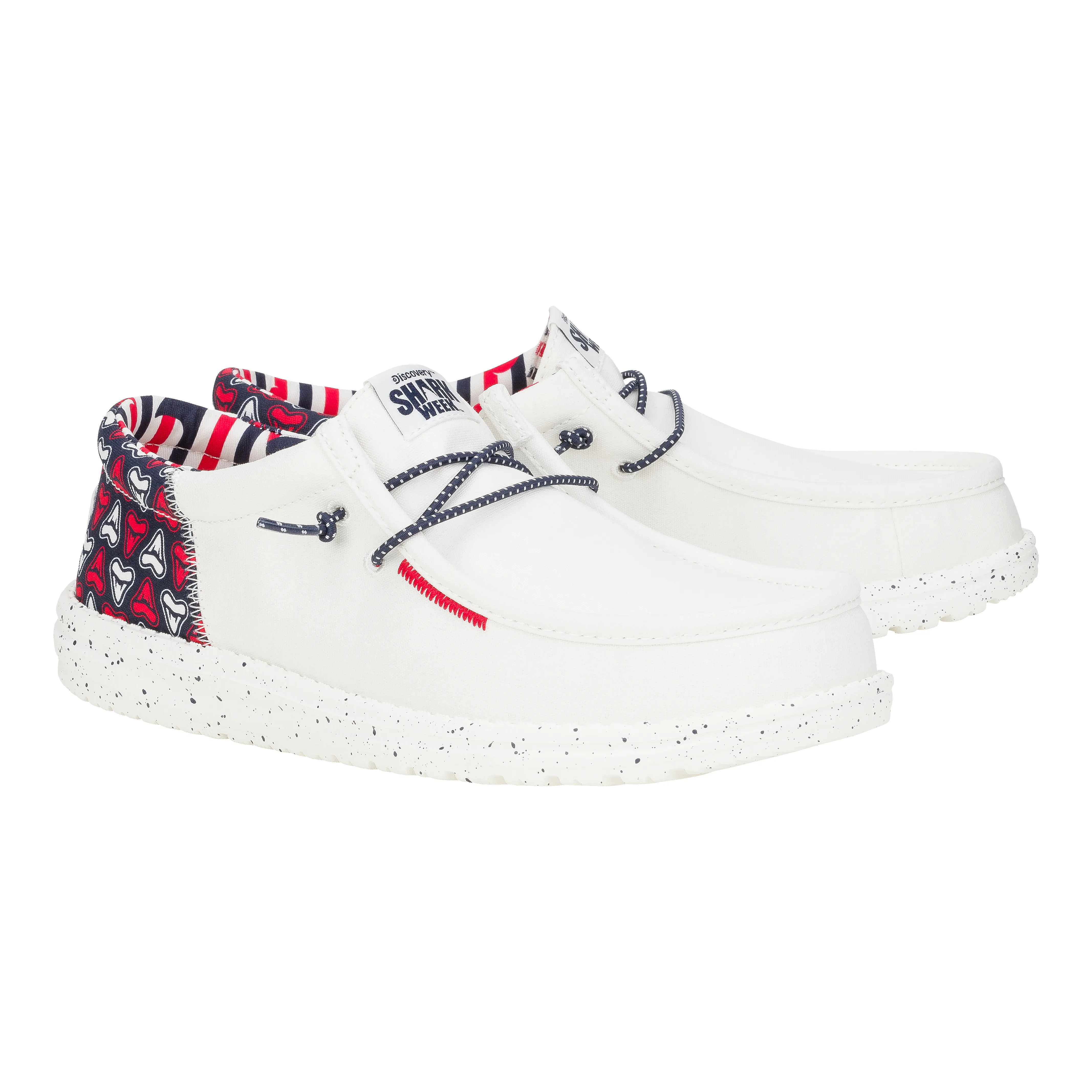 Wally Funk Shark Week - Red/White/Blue sold by Hey Dude product image thumbnail 2