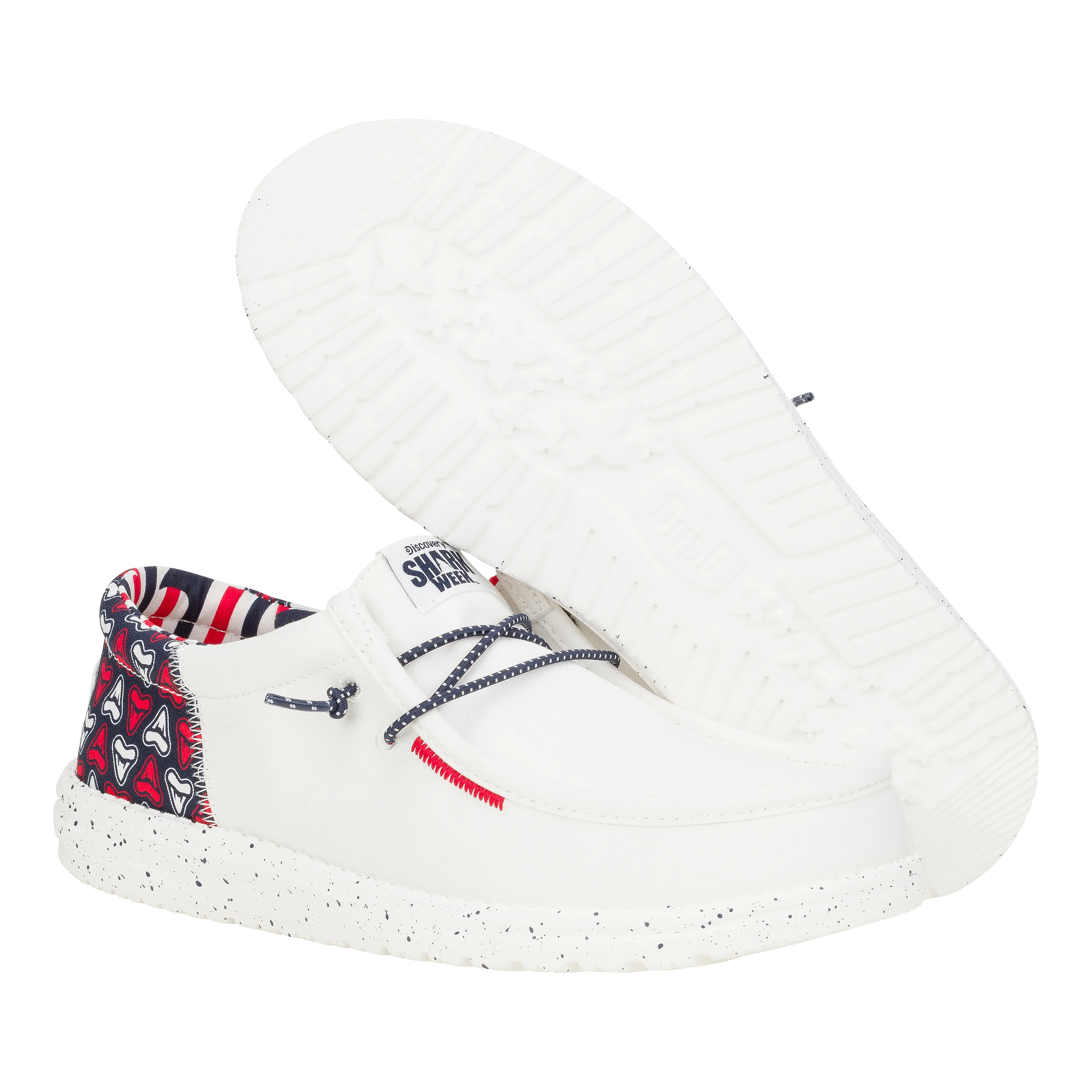 Wally Funk Shark Week - Red/White/Blue sold by Hey Dude product image thumbnail 3