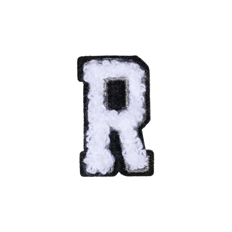 Letter R Patch - R Black/White sold by Hey Dude