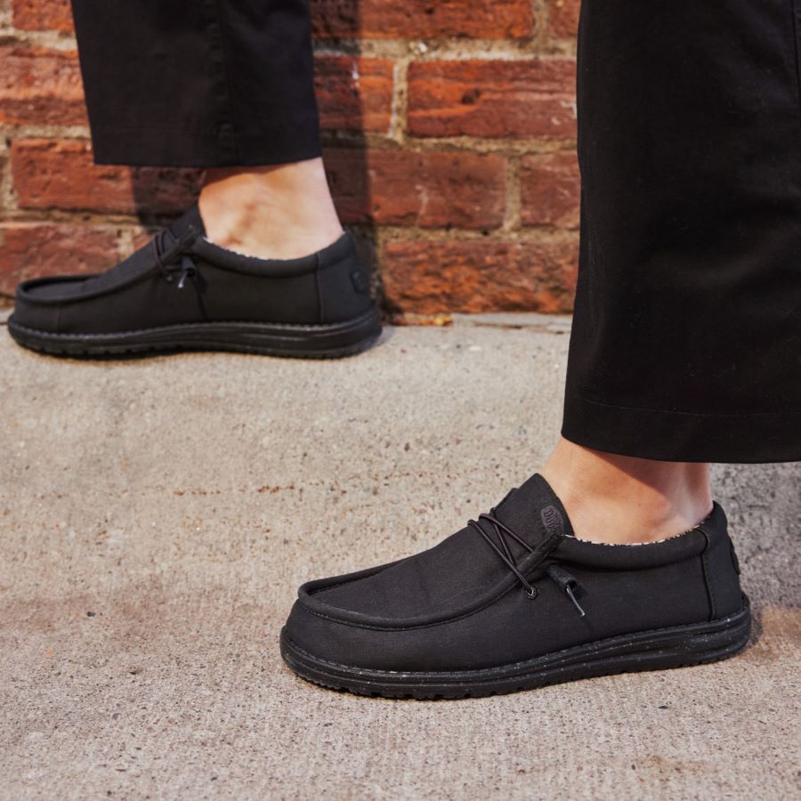 Wally Stretch Canvas - Black/Black sold by Hey Dude product image thumbnail 3
