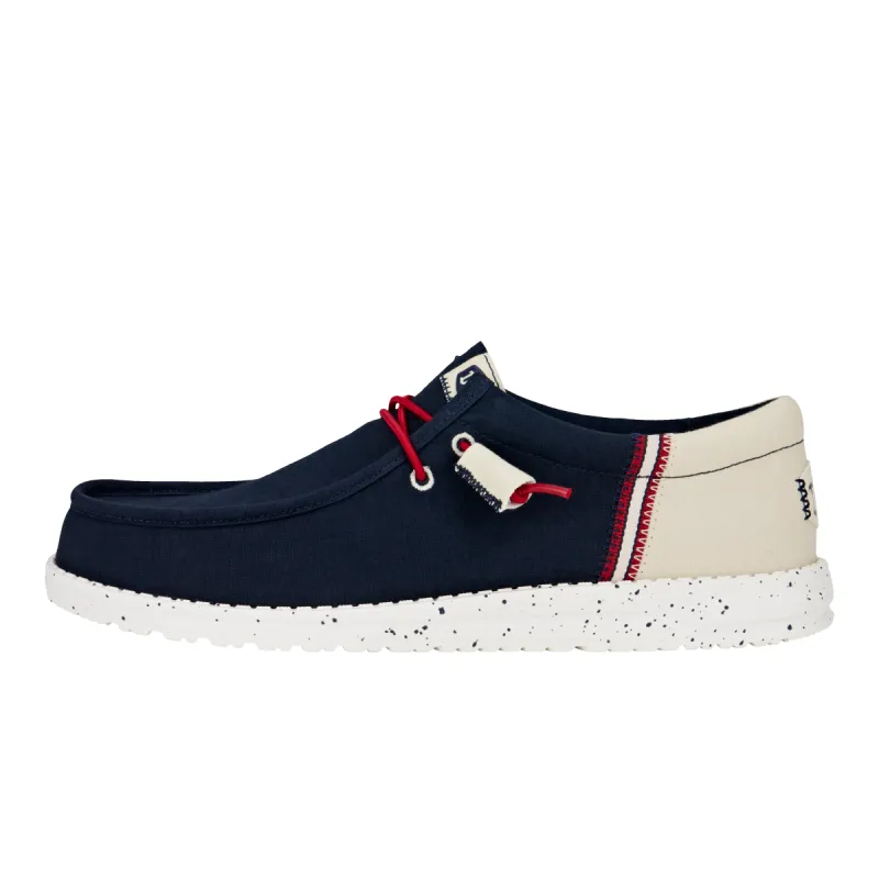 Wally Funk Americana - Navy White sold by Hey Dude