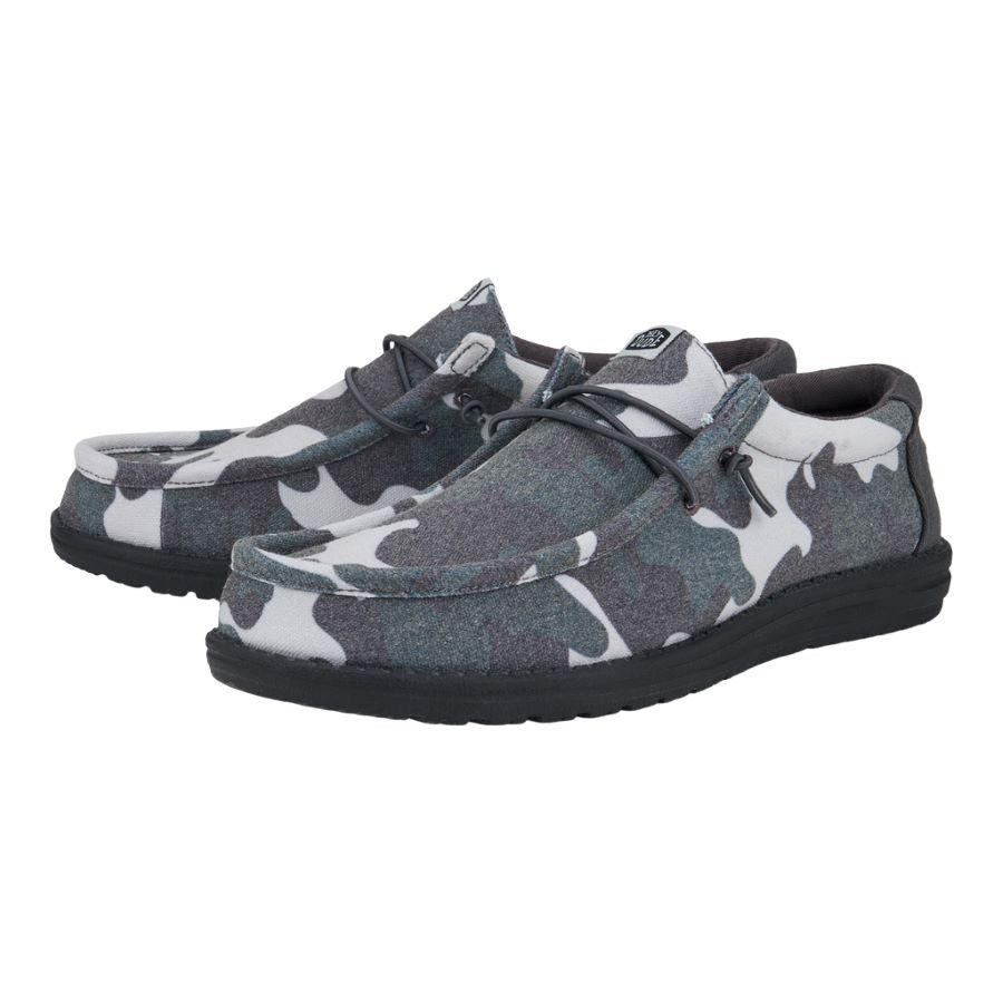 Wally Washed Camo - Camo Total Black sold by Hey Dude product image thumbnail 2
