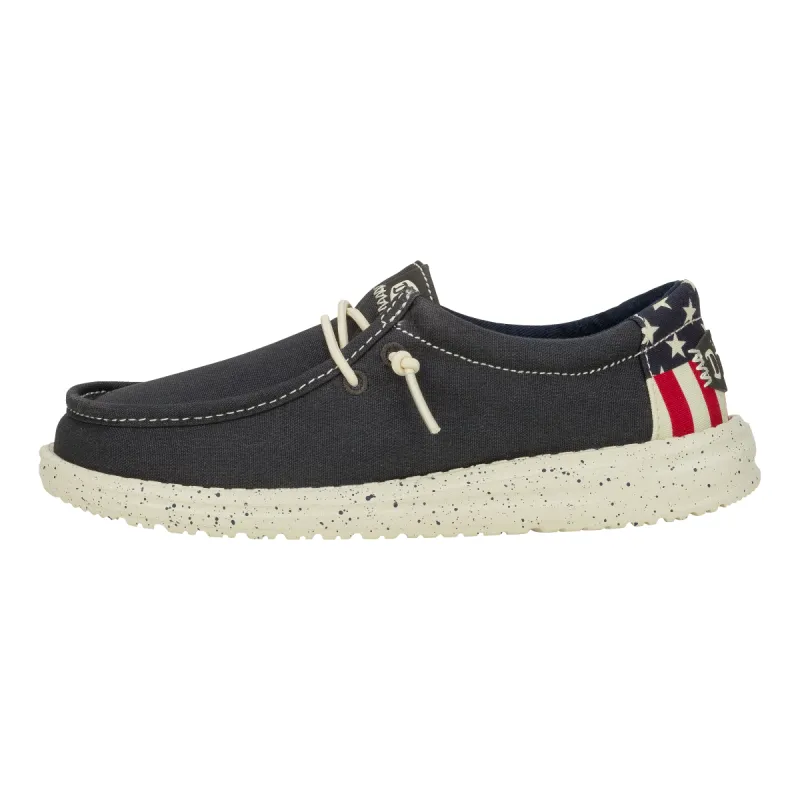 Wally Youth Americana - Navy/White sold by Hey Dude