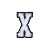 Letter X Patch - X Black/White sold by Hey Dude