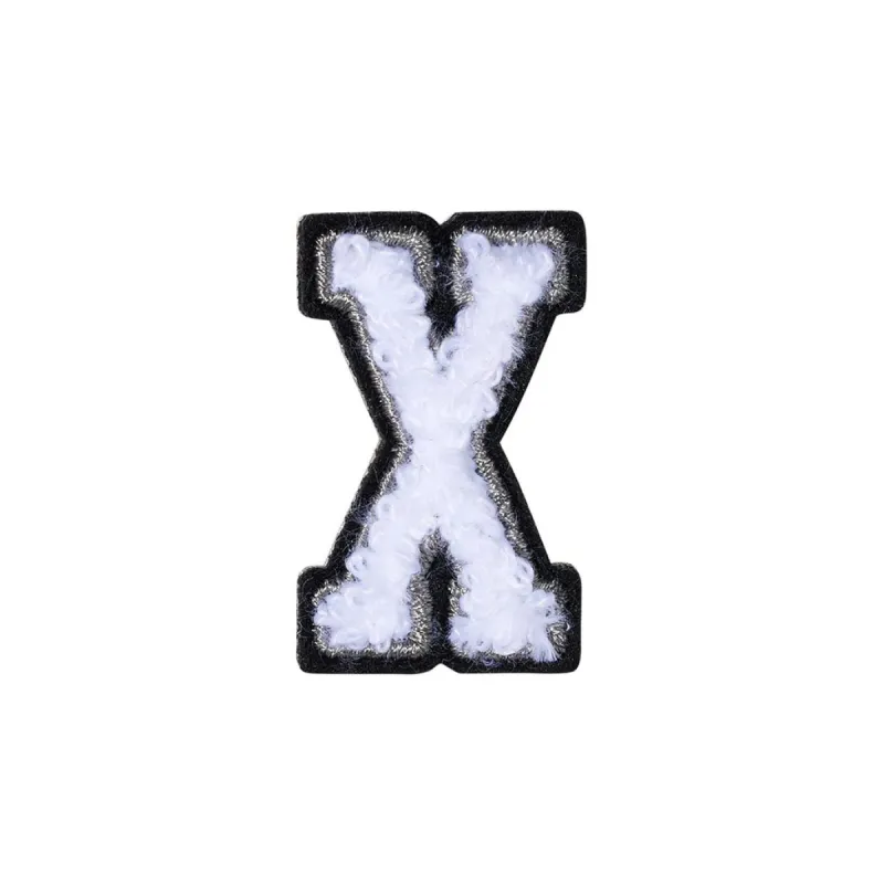 Letter X Patch - X Black/White sold by Hey Dude