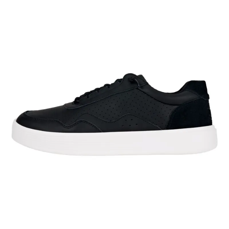 Hudson Leather - Black/White sold by Hey Dude