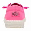 Wendy Stretch Canvas - Neon Pink sold by Hey Dude