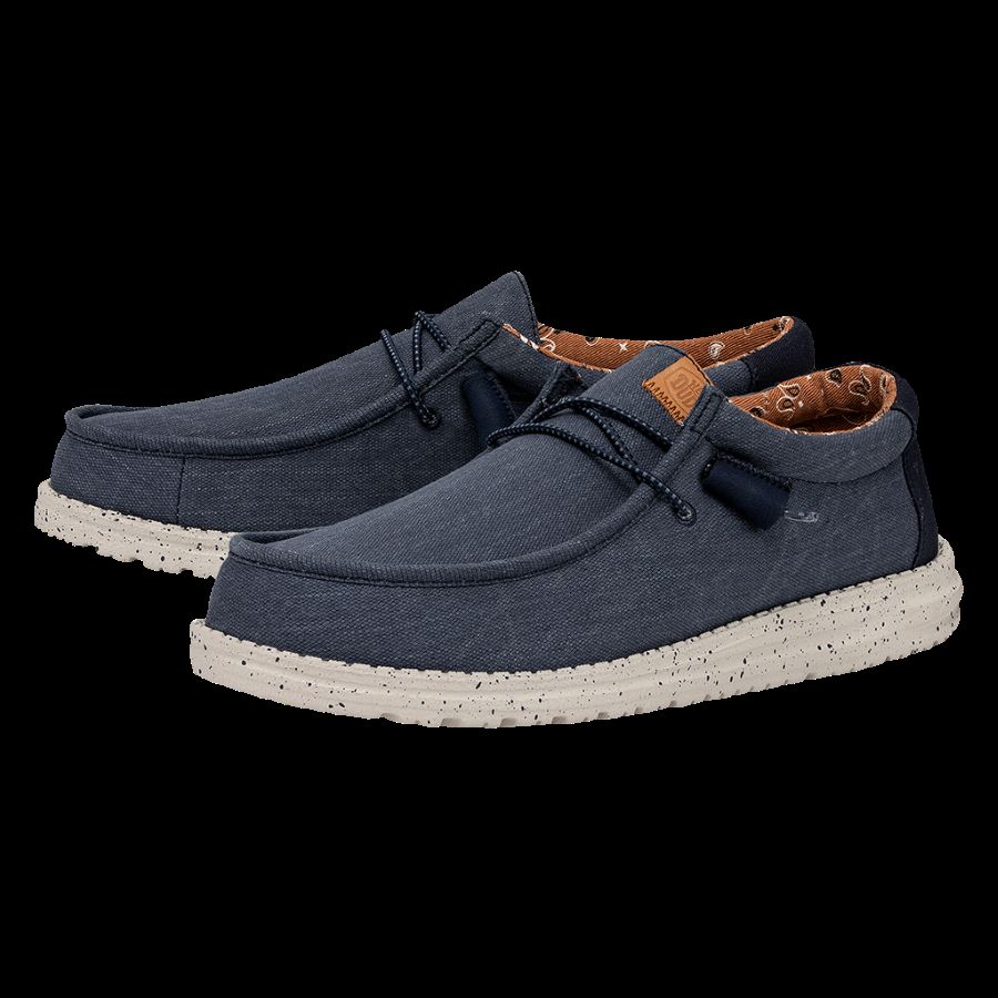 Wally Washed Canvas - Navy sold by Hey Dude product image thumbnail 2