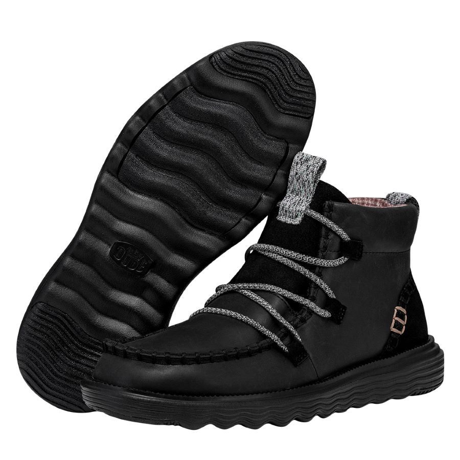 Reyes Boot Leather - Black/Black sold by Hey Dude product image thumbnail 3