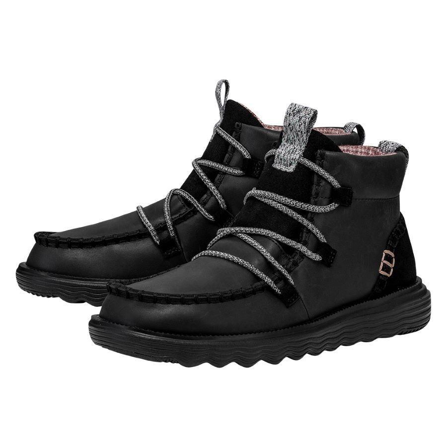 Reyes Boot Leather - Black/Black sold by Hey Dude product image thumbnail 2