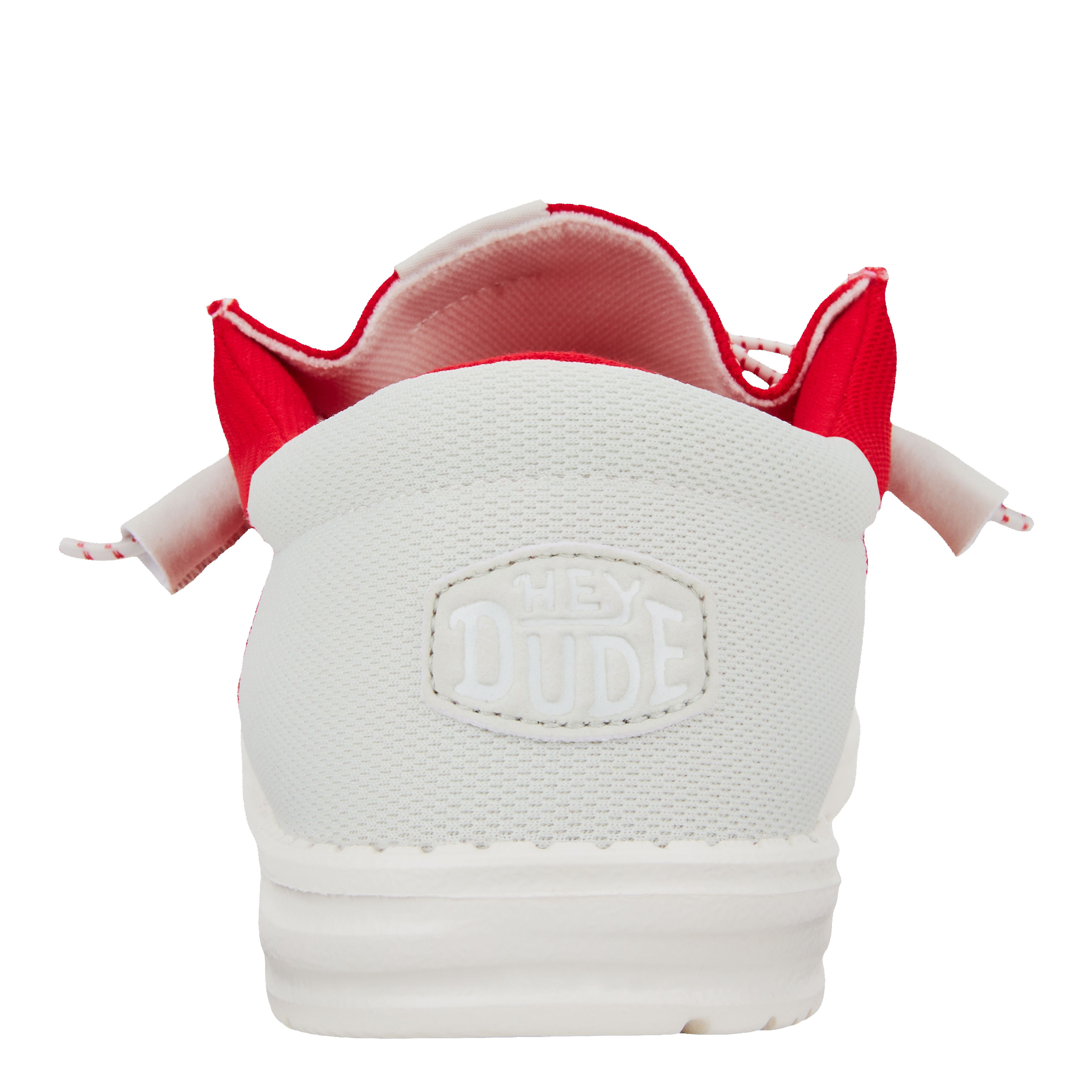 Wally Tri Varsity Sport Mesh - White/Red sold by Hey Dude product image thumbnail 5