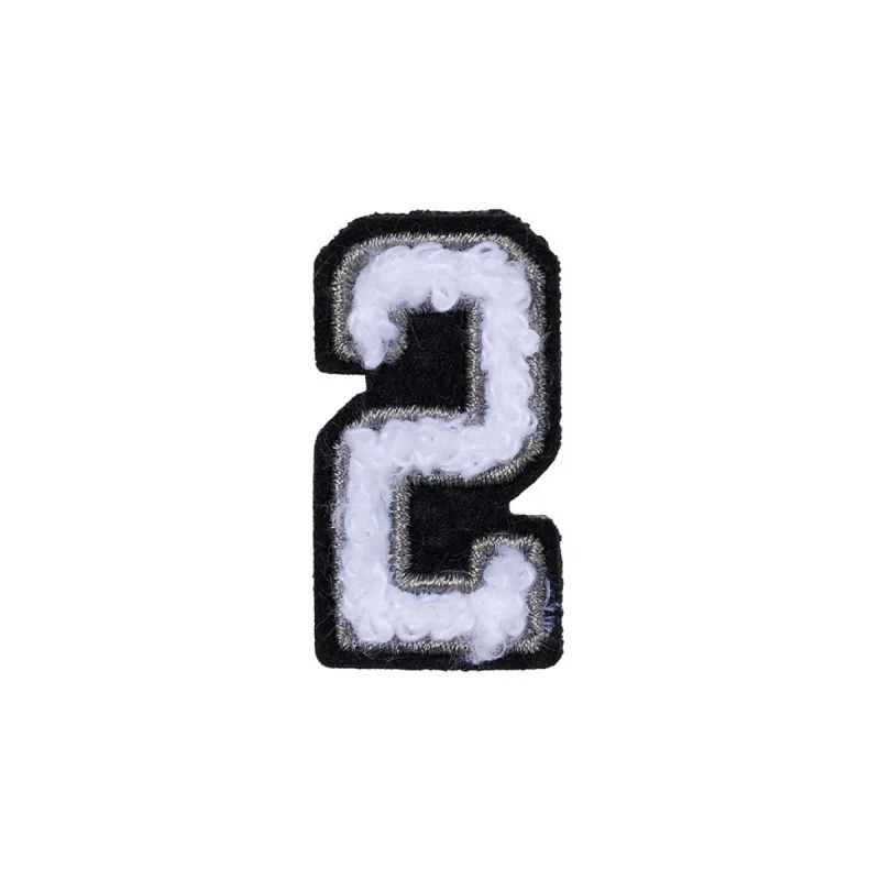 Number 2 Patch - 2 Black/White sold by Hey Dude
