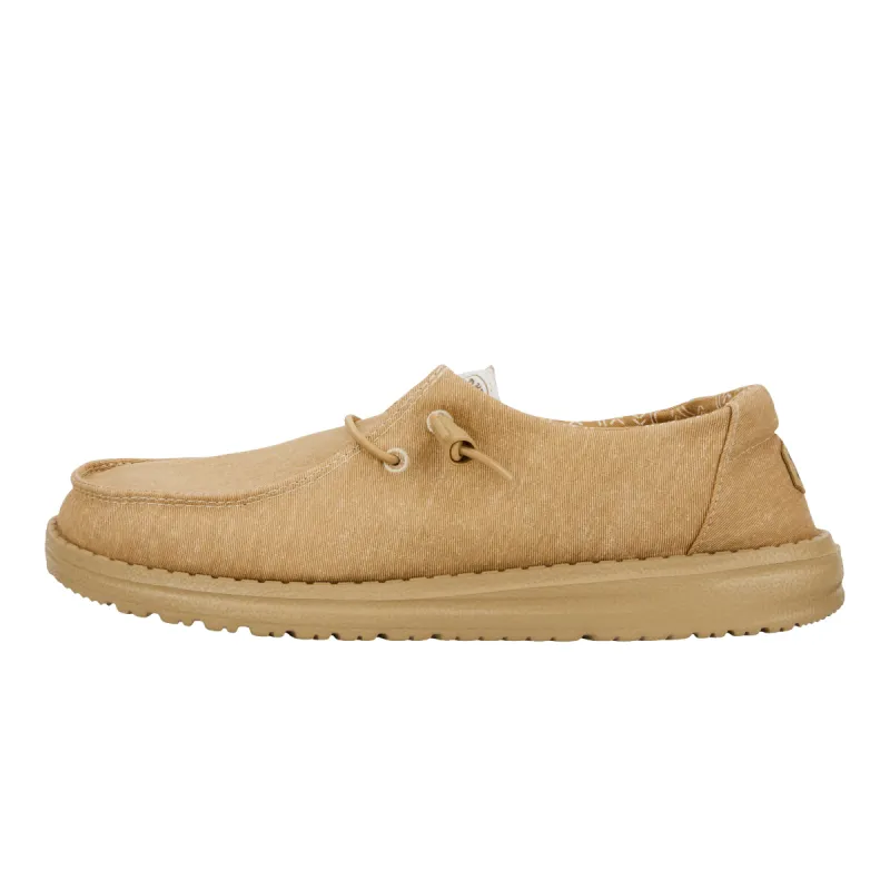 Wendy Stretch Canvas - Tan/Tan sold by Hey Dude