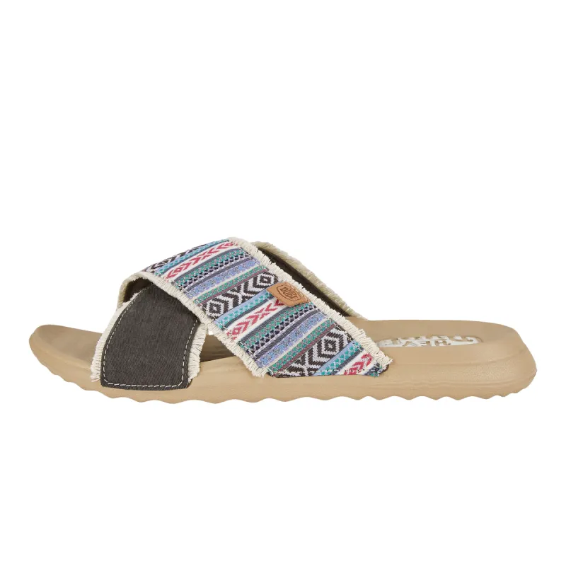 Christi Slide Festival - Blue Multi sold by Hey Dude