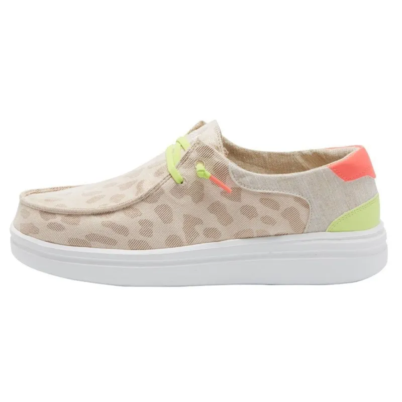 Wendy Rise Jungle - Leopard Neon Beige sold by Hey Dude