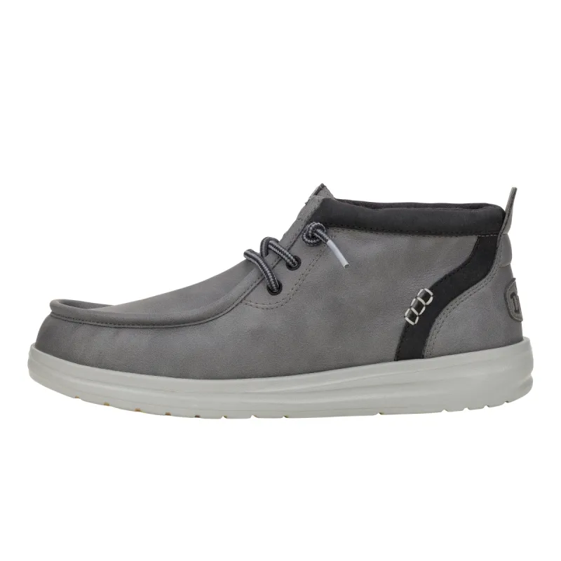 Wally Mid Gripr Classic - Grey/Black sold by Hey Dude