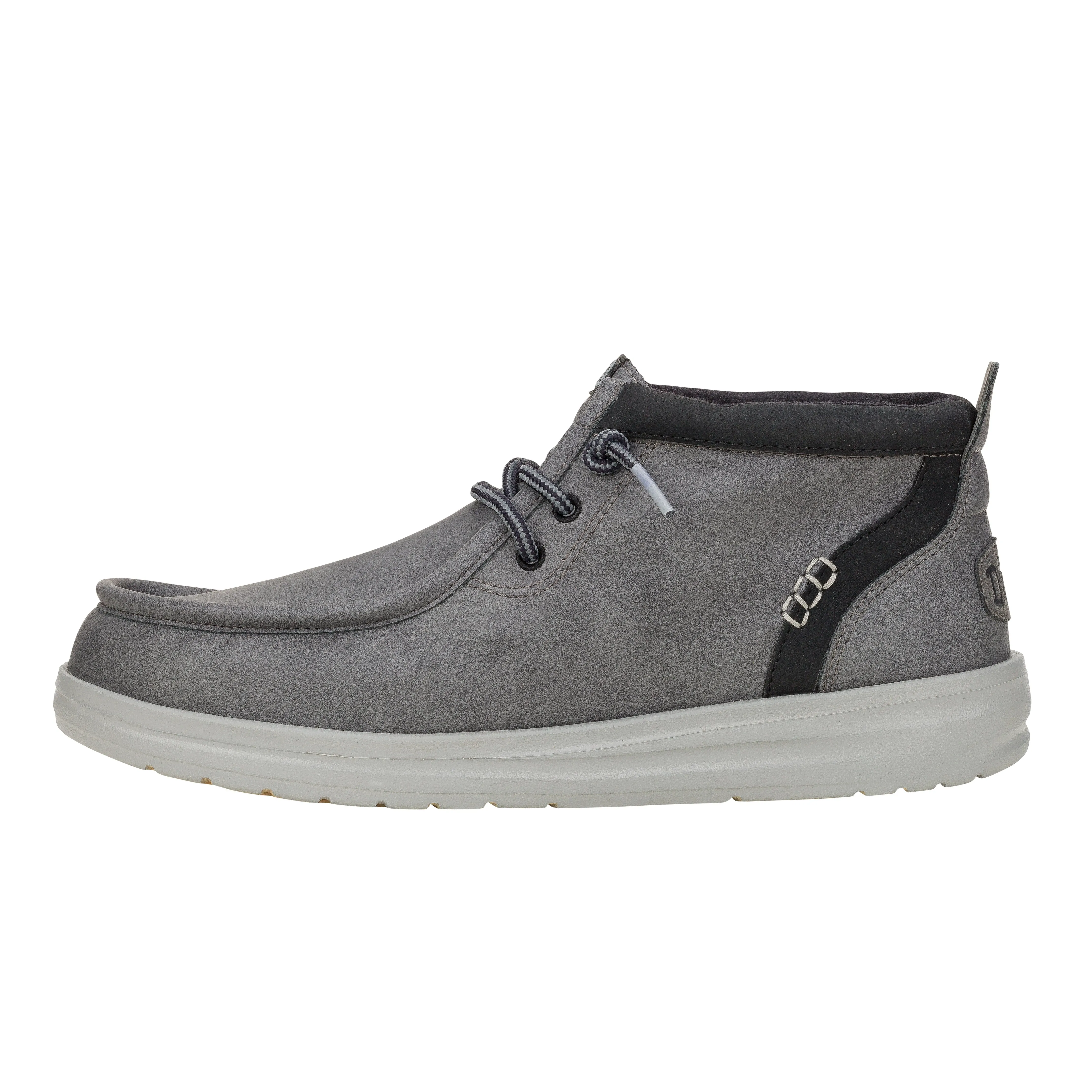 Wally Mid Gripr Classic - Grey/Black sold by Hey Dude