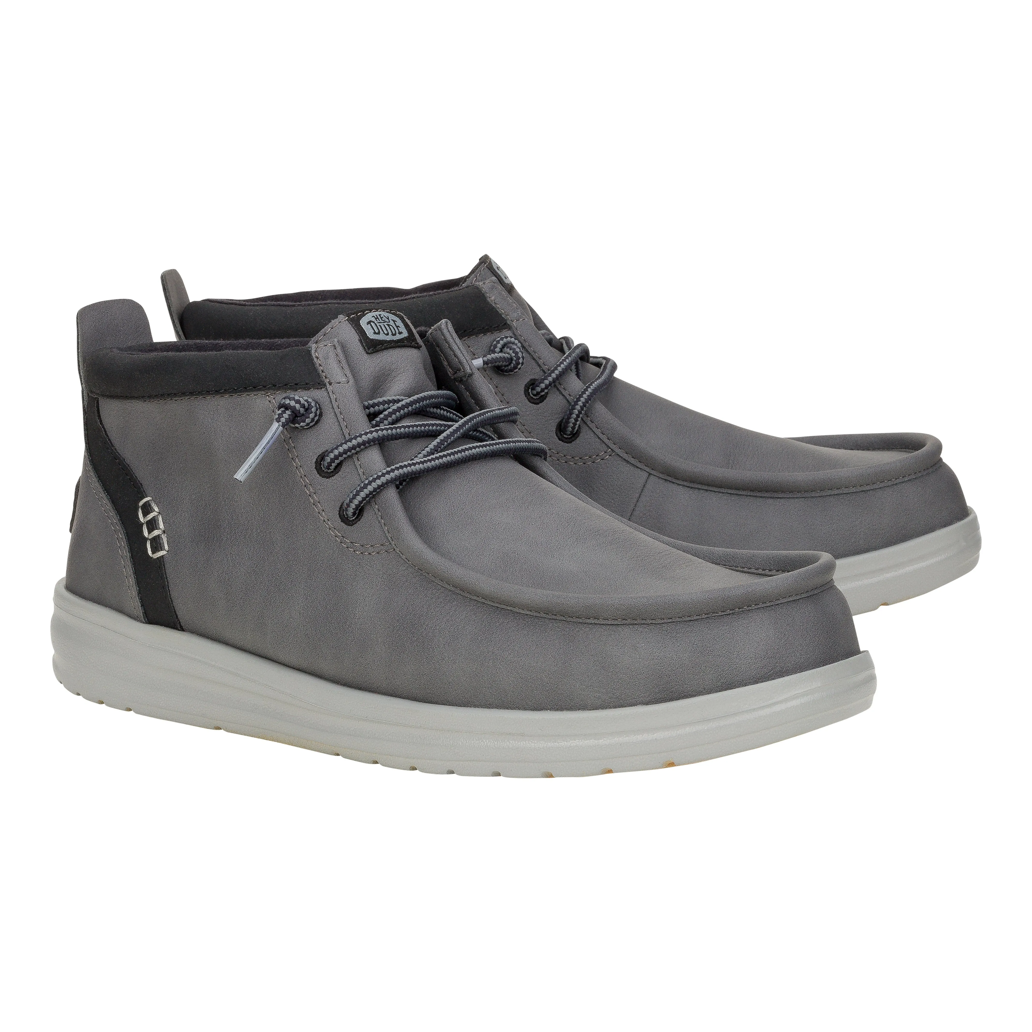 Wally Mid Gripr Classic - Grey/Black sold by Hey Dude product image thumbnail 2