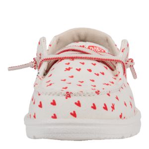 Wendy Youth Hearts - White/Red sold by Hey Dude