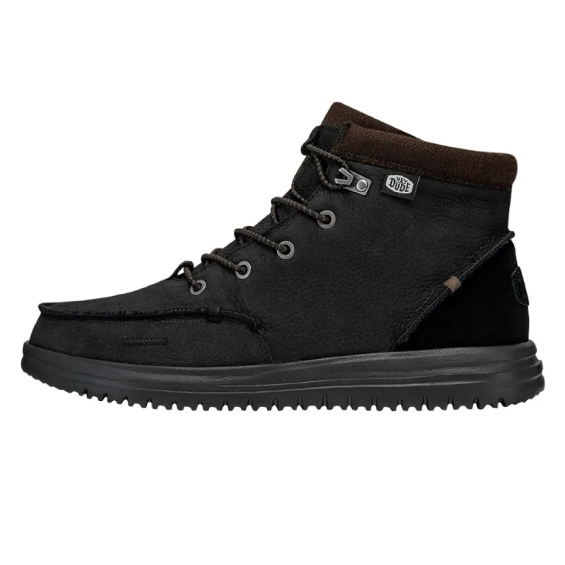 Bradley Leather Boot - Black sold by Hey Dude