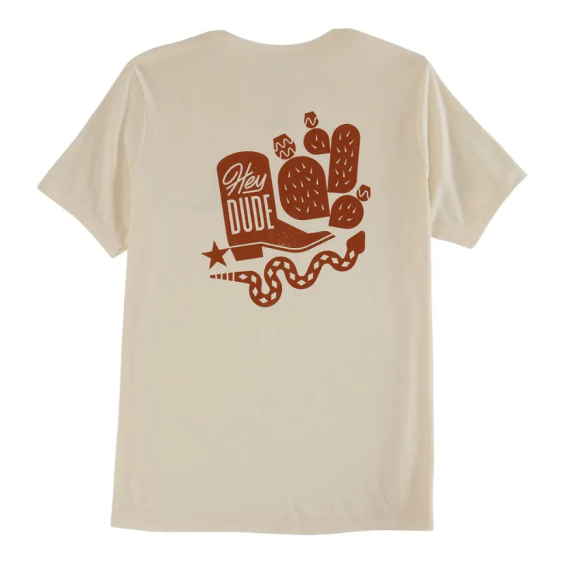 HEYDUDE Spur Snake Tee - Cream made by Hey Dude