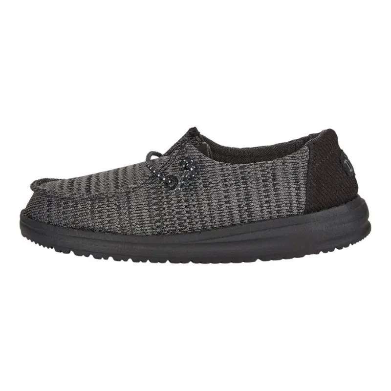 Wendy Youth Sport Mesh - Black/Black sold by Hey Dude