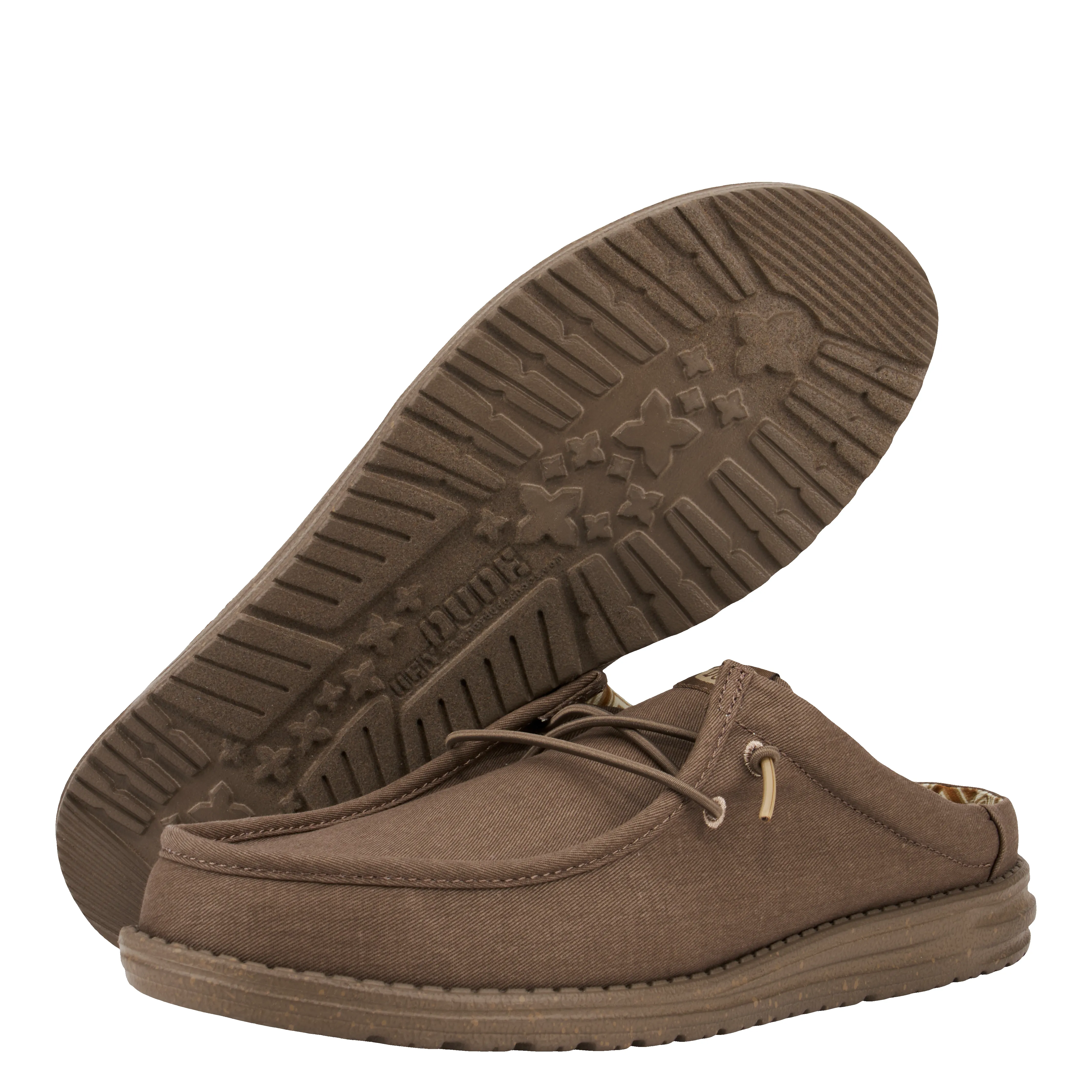 Wally Slip Stretch Canvas - Walnut sold by Hey Dude product image thumbnail 2