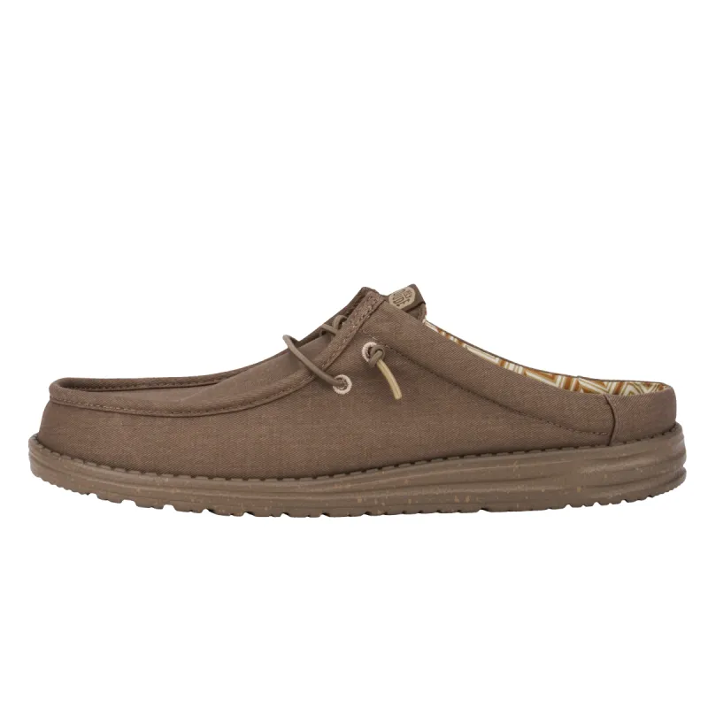 Wally Slip Stretch Canvas - Walnut sold by Hey Dude