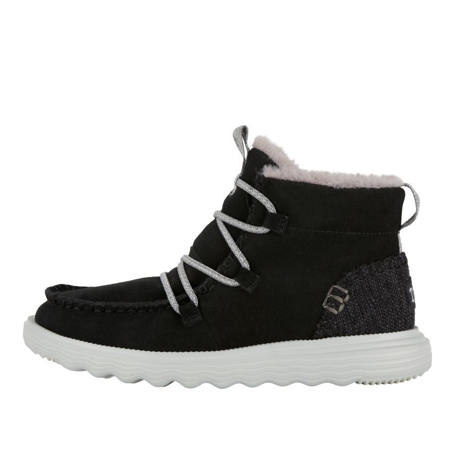 Reyes Suede Boot - Black sold by Hey Dude
