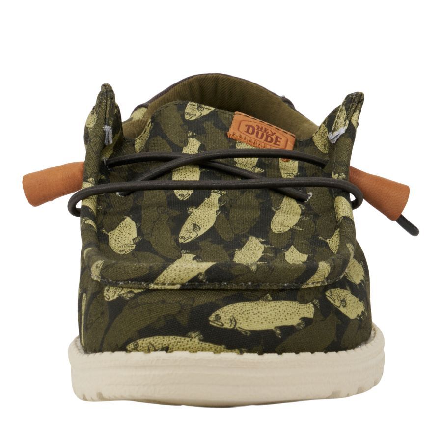 Wally Youth Fish Camo - Olive sold by Hey Dude product image thumbnail 4