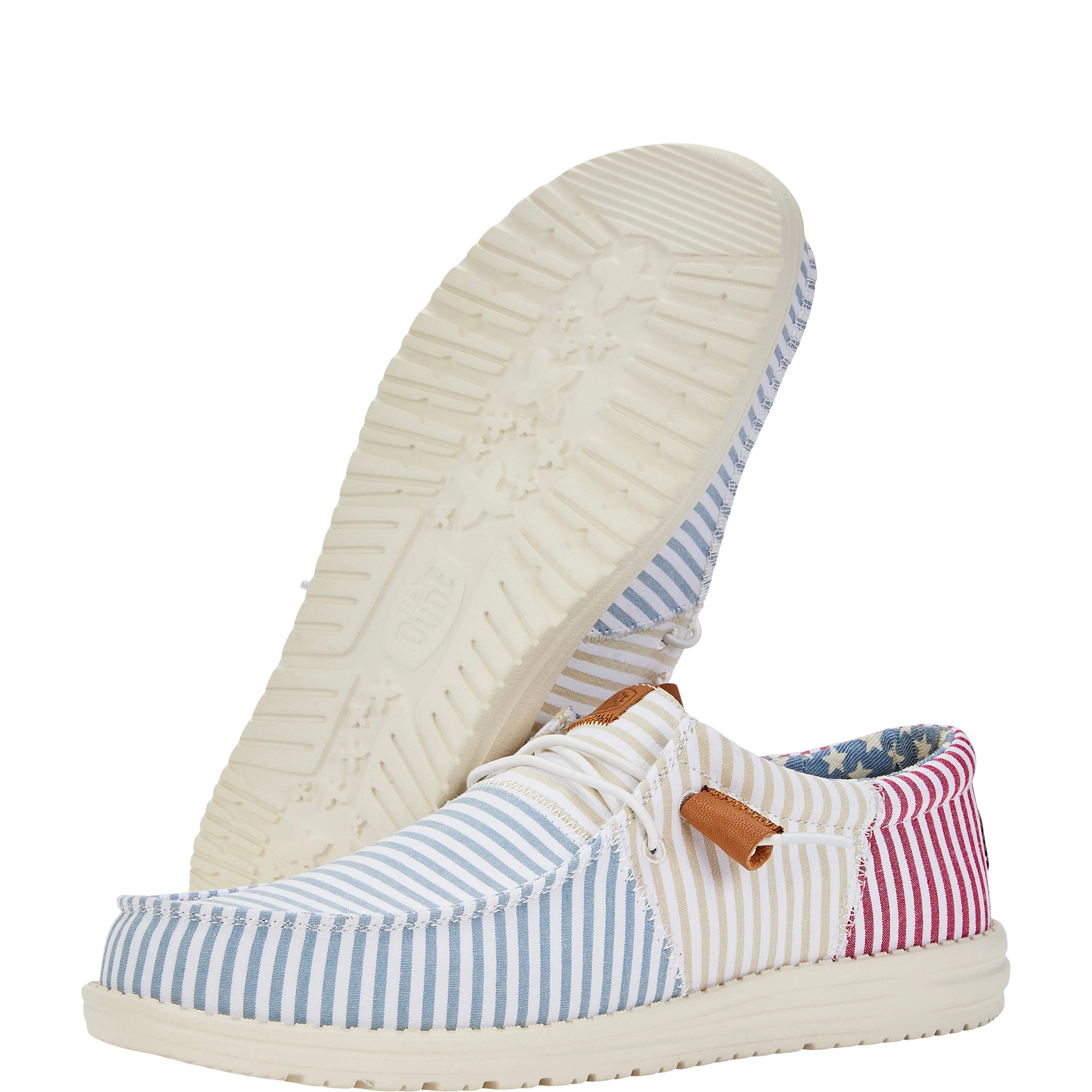 Wally Tri Seersucker - Blue/Red sold by Hey Dude product image thumbnail 3