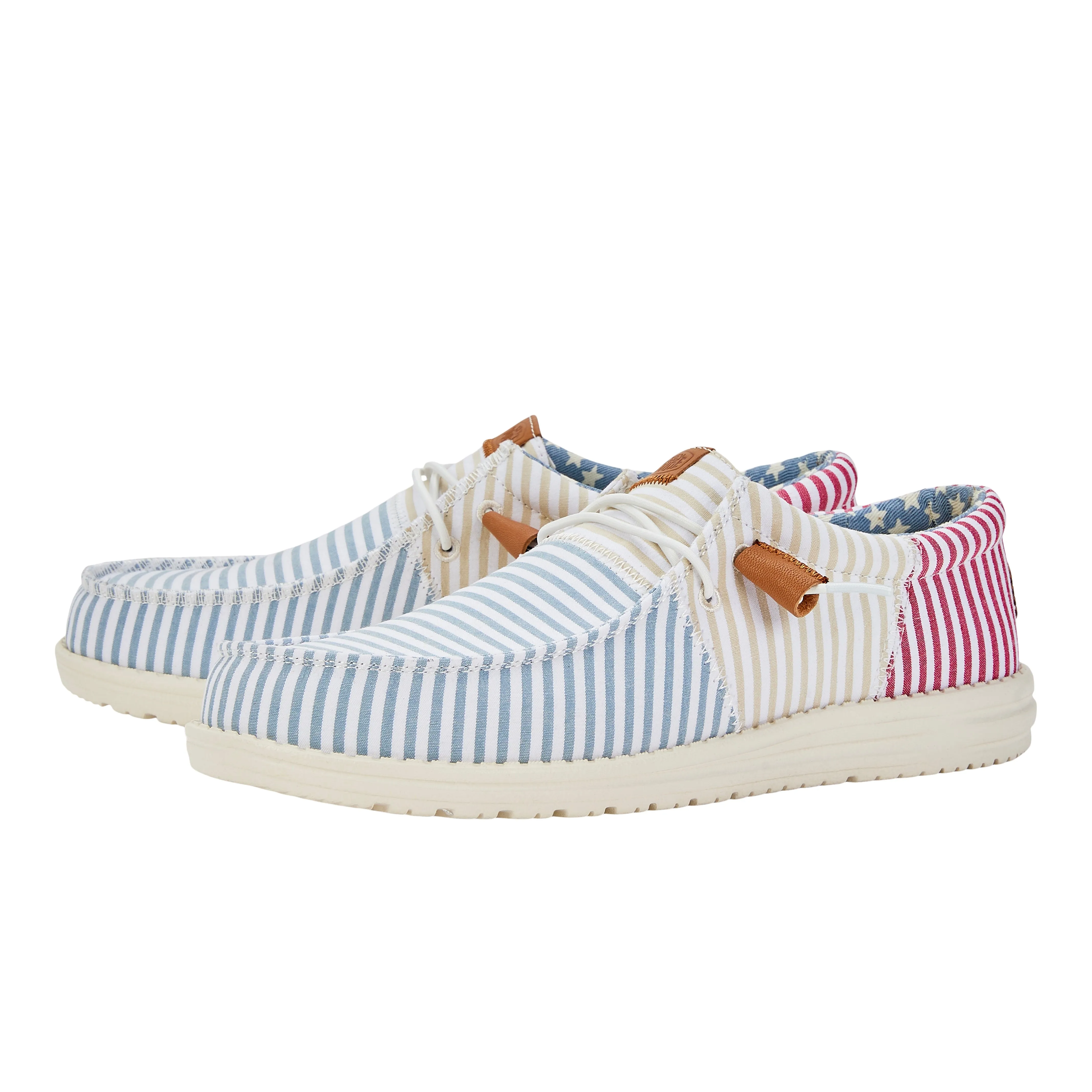 Wally Tri Seersucker - Blue/Red sold by Hey Dude product image thumbnail 2