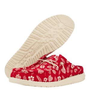 Wally Slip Luau - Varsity Red/Multi sold by Hey Dude