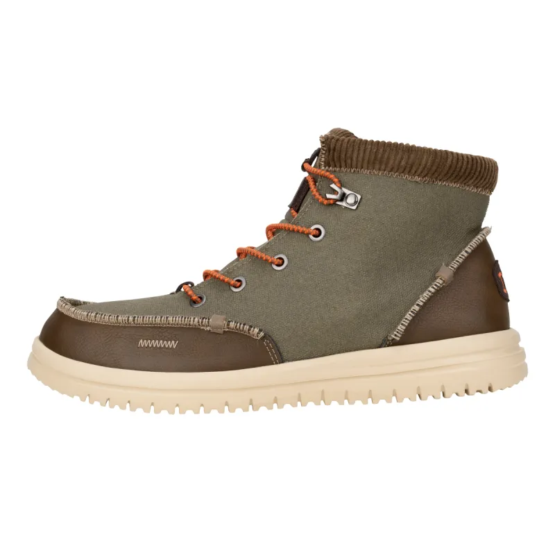 Bradley Heavy Canvas - Dusty Olive/Tan sold by Hey Dude