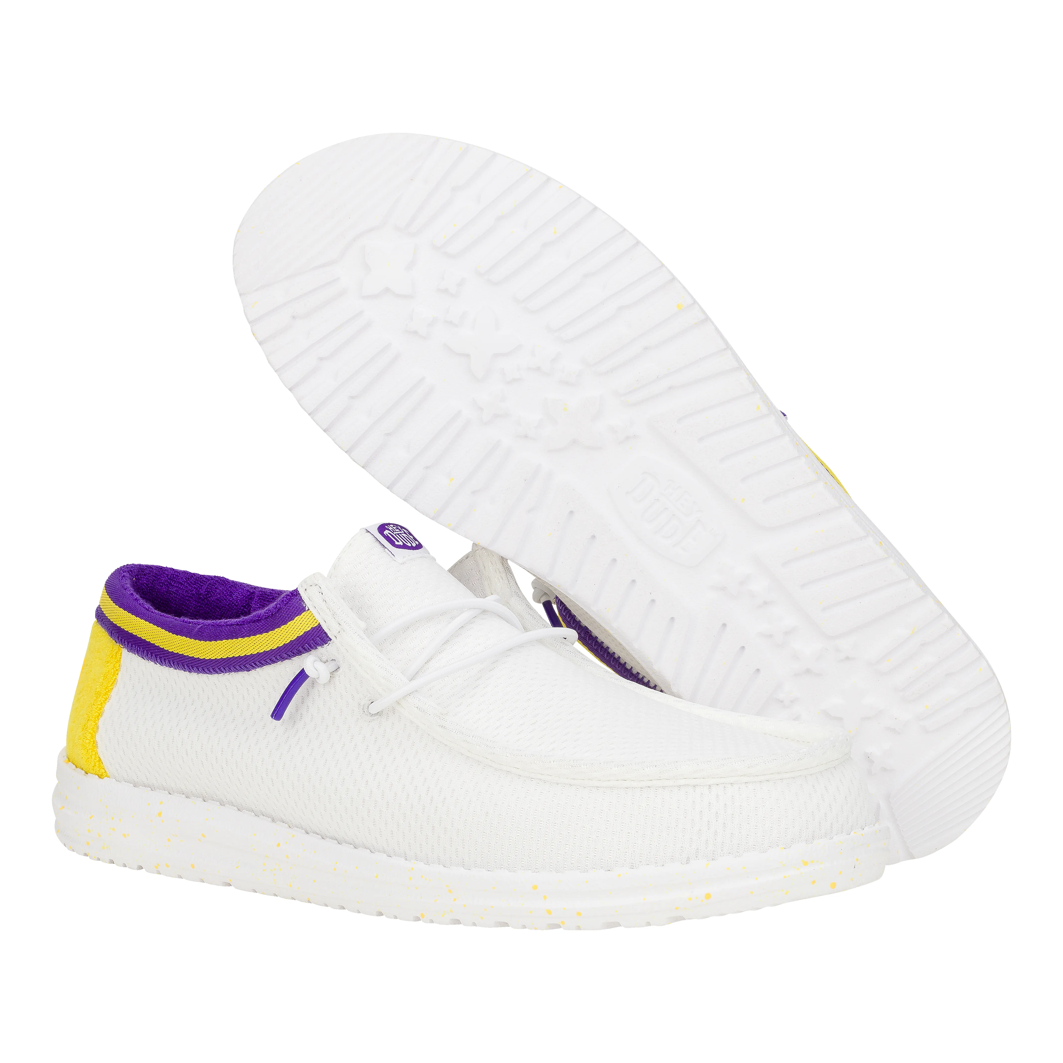 Wally Varsity Jersey - White Yellow sold by Hey Dude product image thumbnail 3