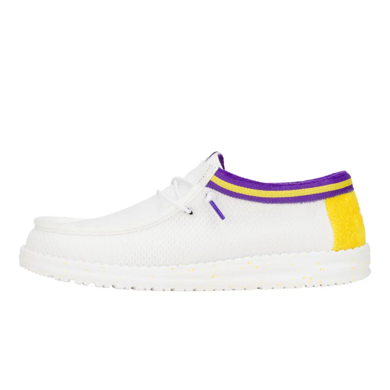 Wally Varsity Jersey - White Yellow sold by Hey Dude