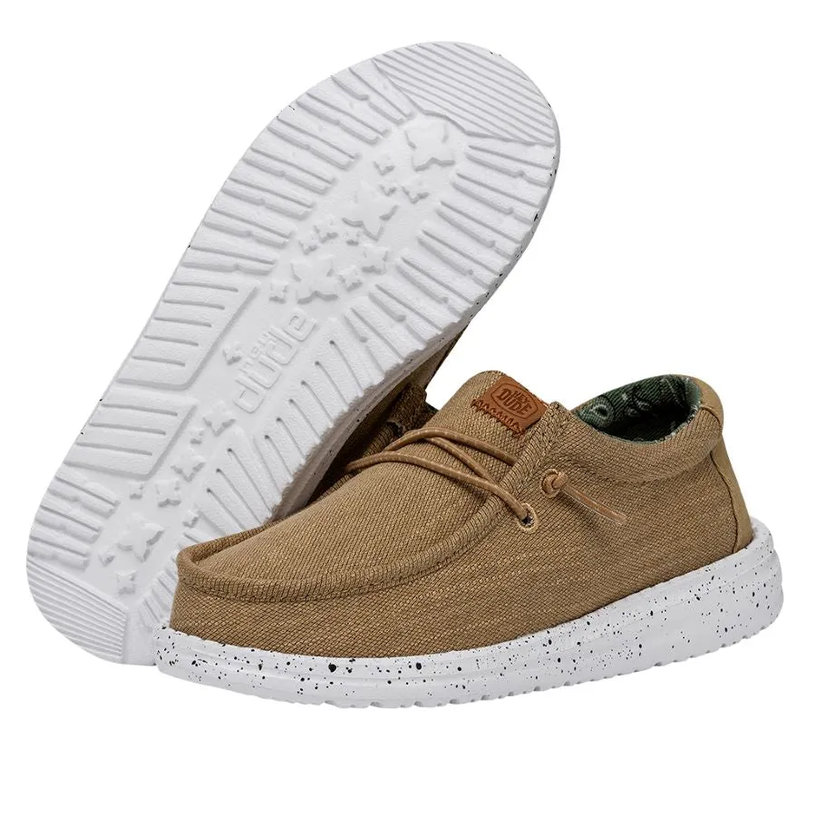 Wally Youth Washed Canvas - Walnut sold by Hey Dude product image thumbnail 3
