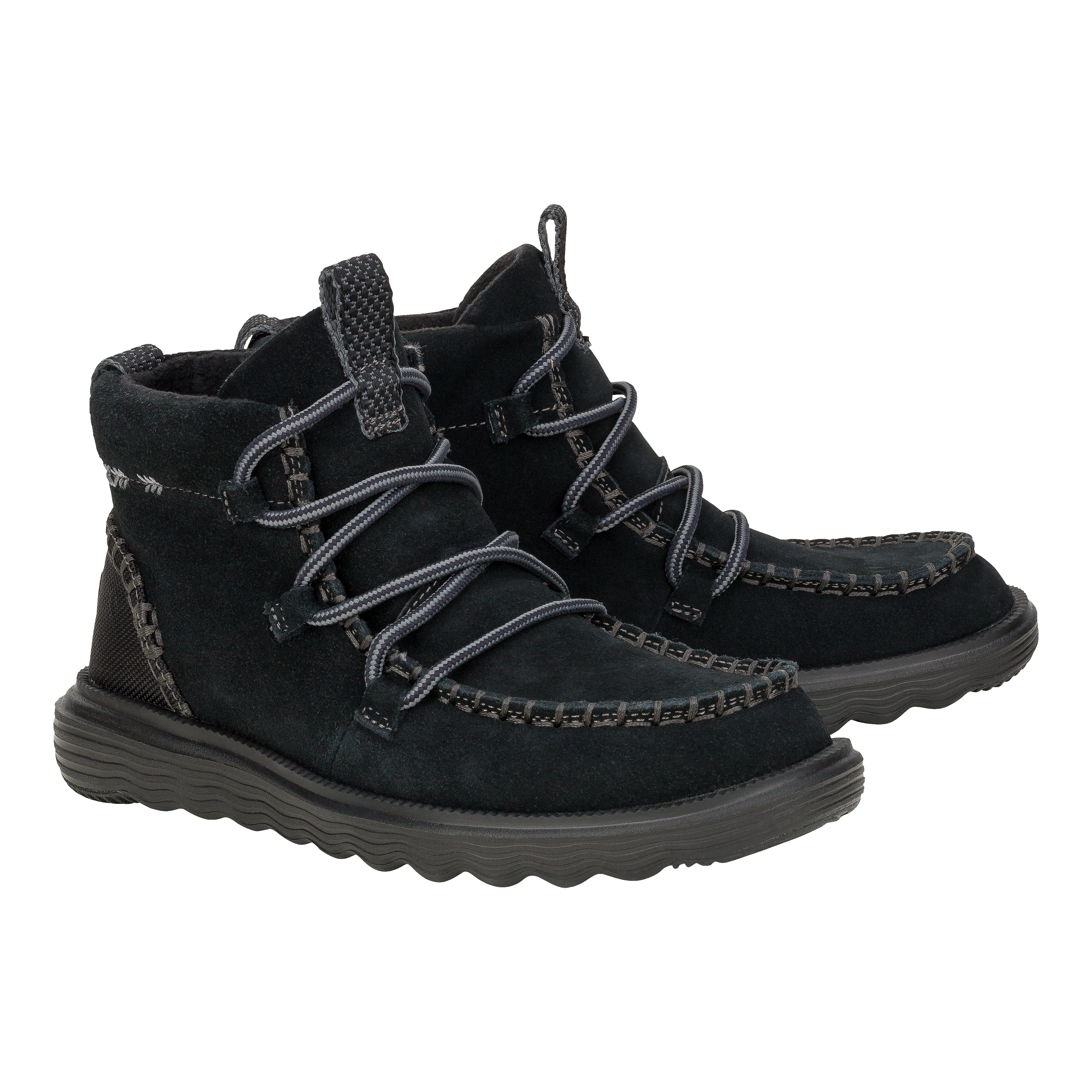 Reyes Suede - Black/Black sold by Hey Dude product image thumbnail 2