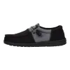 Wally Tri Varsity Sport Mesh - Black/Grey sold by Hey Dude
