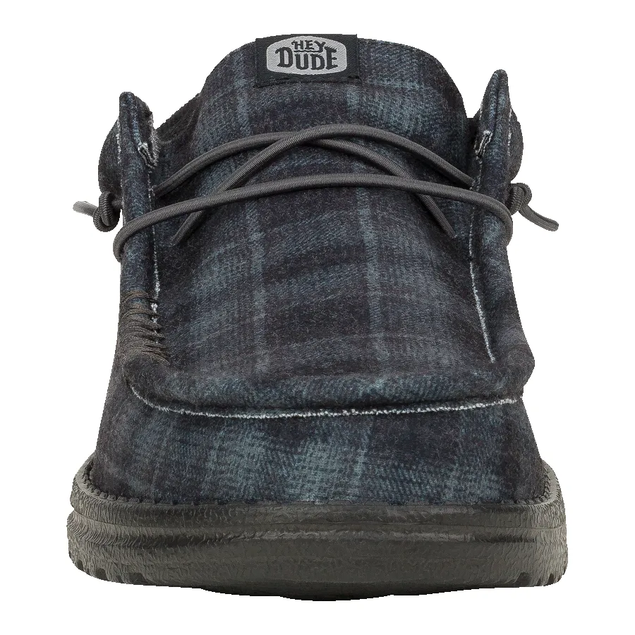 Wally Funk Waffle - Black Plaid sold by Hey Dude product image thumbnail 4
