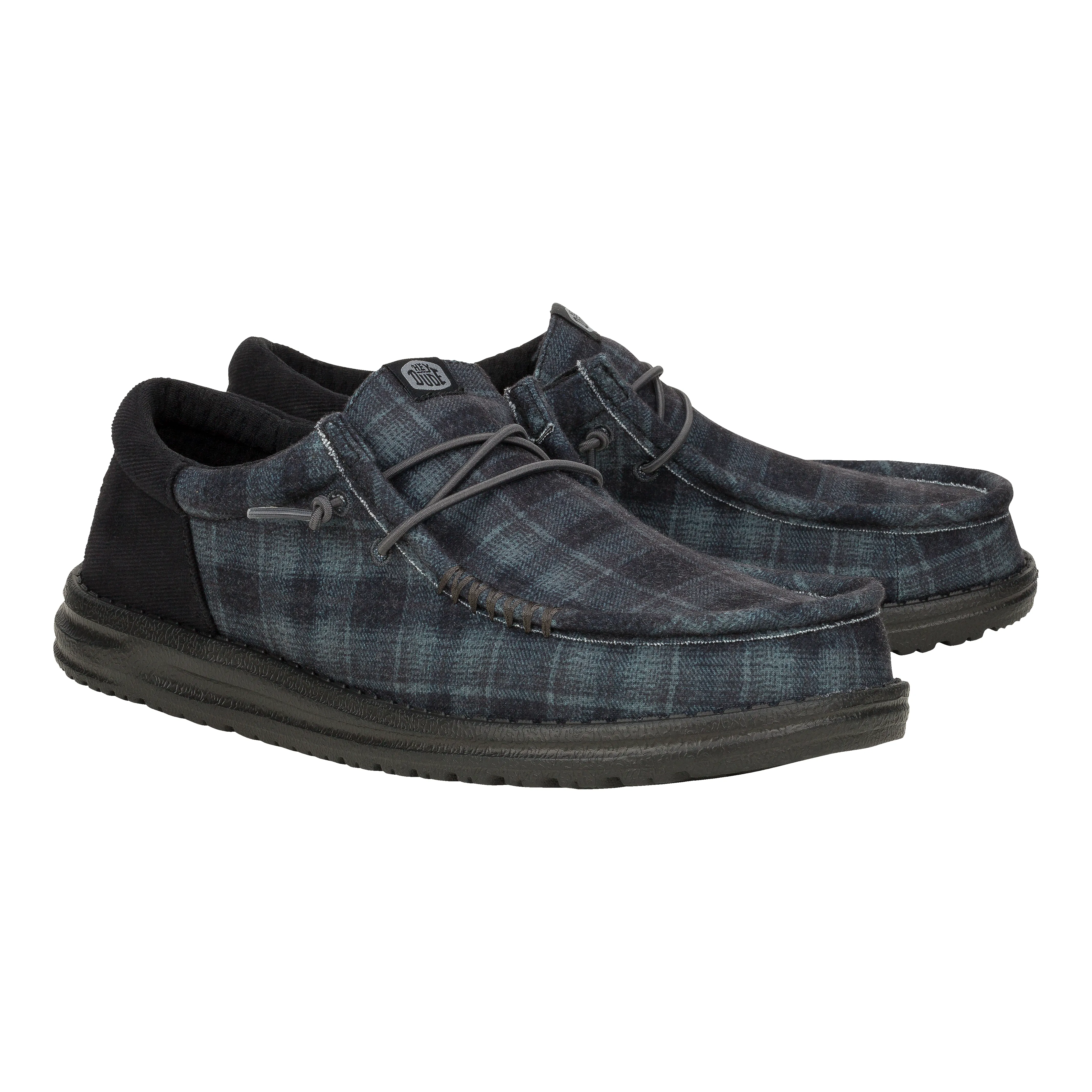 Wally Funk Waffle - Black Plaid sold by Hey Dude product image thumbnail 2
