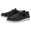 Wally Sox Stitch Wide - Black White sold by Hey Dude