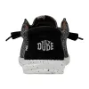 Wally Sox Stitch Wide - Black White sold by Hey Dude