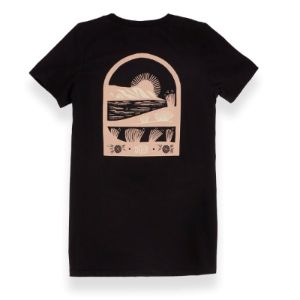 Jess Mudgett Arch Womens Tee - Black sold by Hey Dude
