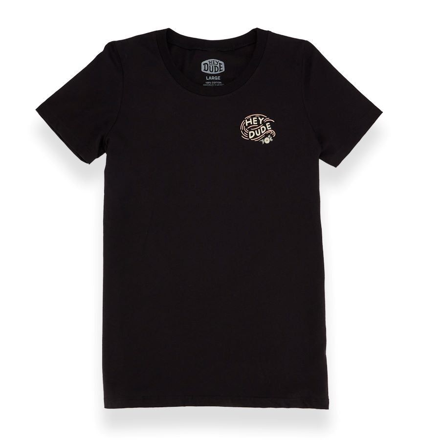 Jess Mudgett Arch Womens Tee - Black sold by Hey Dude
