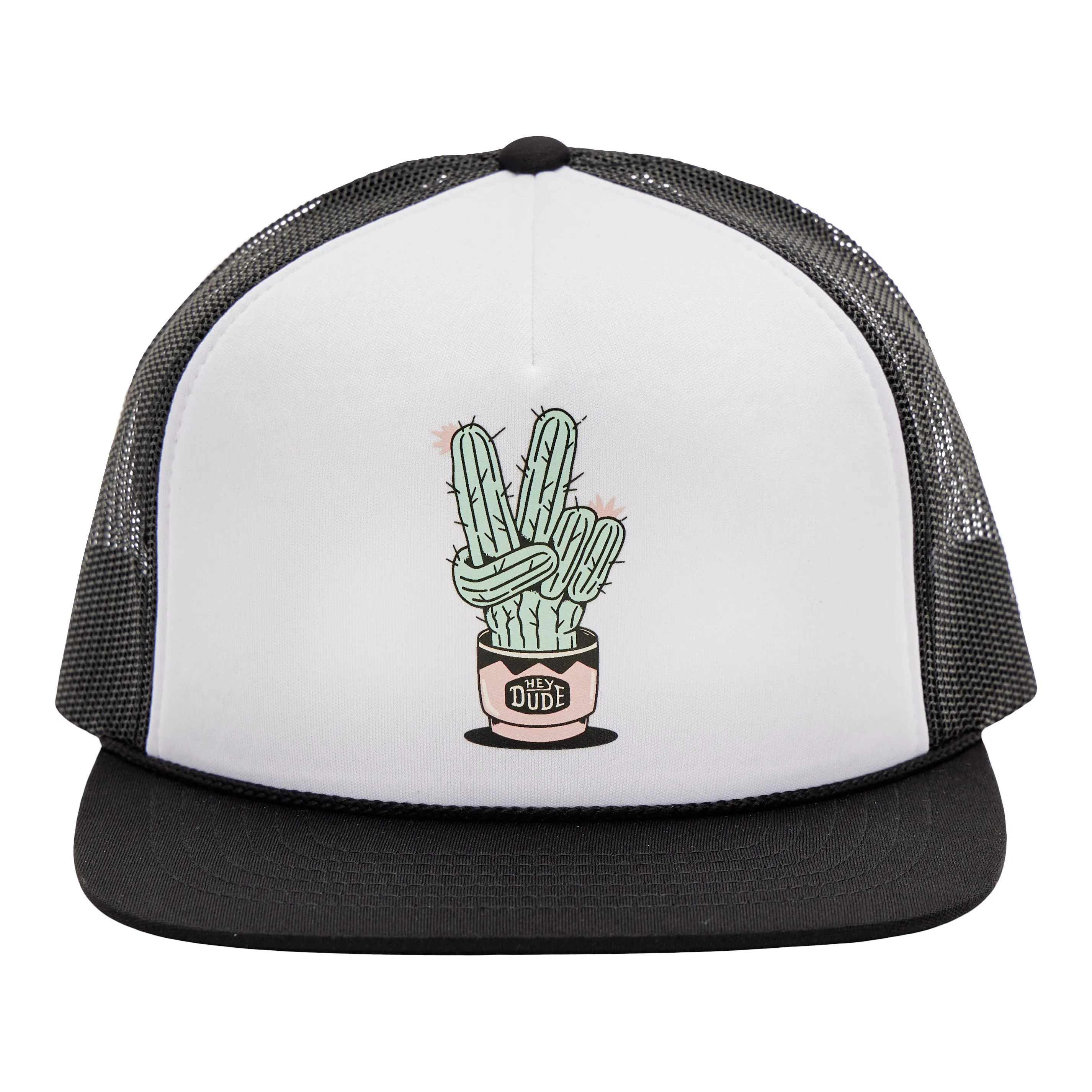 Peace Cactus Foamie - White/Black sold by Hey Dude